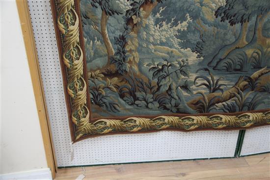 A large Aubusson style tapestry, 11ft 5in. x 5ft 9.5in.